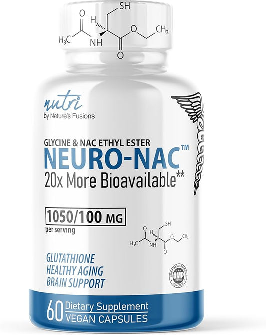 Neuro NAC Supplement N-Acetyl Cysteine Ethyl Ester 600 mg 10x More 60 Capsules