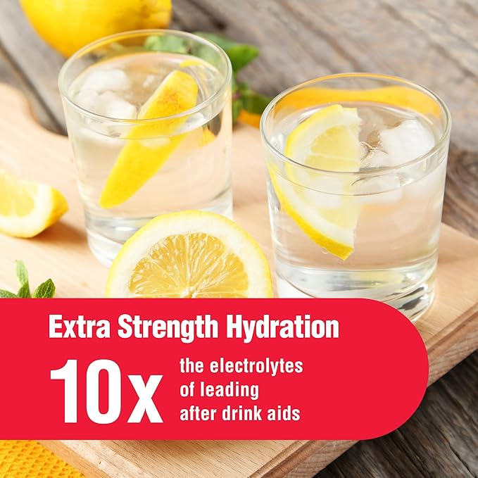 restirr After Alcohol Aid & Recovery: Supports Liver Health, Metabolism, Immune System with DHM, Milk Thistle, B-Complex with Extra Strength Hydration. 16 Stick Packs