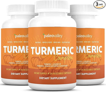 Paleovalley - Organic Turmeric Complex - 3 Pack (168 Veggie