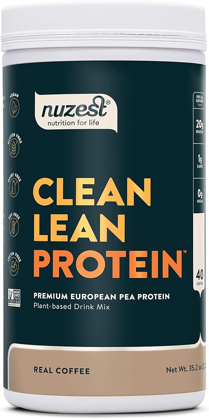 Nuzest - Pea Protein Powder - 40 Servings, 2.2 lb
