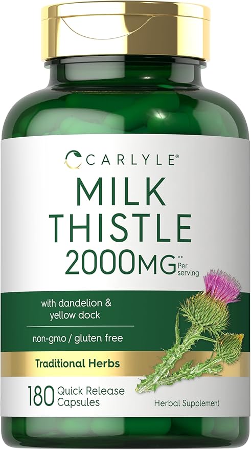 Carlyle Milk Thistle 2000mg 180 Capsules