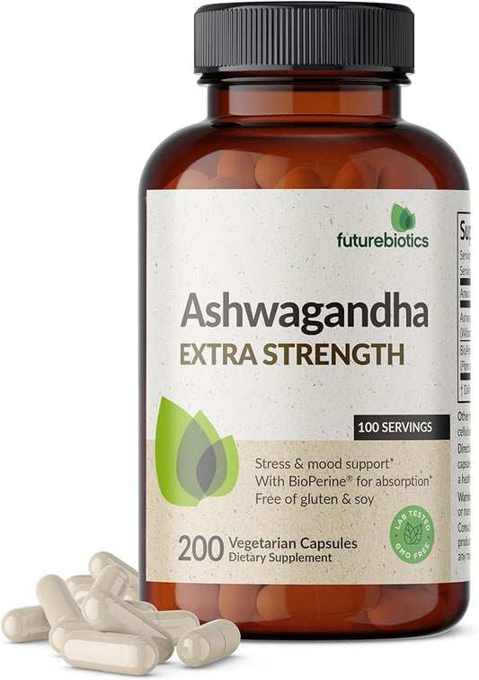 Futurebiotics Ashwagandha Extra Strength Stress & 200 Vegetarian