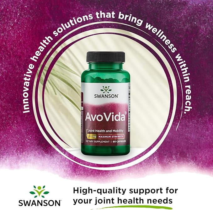 Swanson Avocado Soy AvoVida Maximum Strength 300 mg 60 Capsules