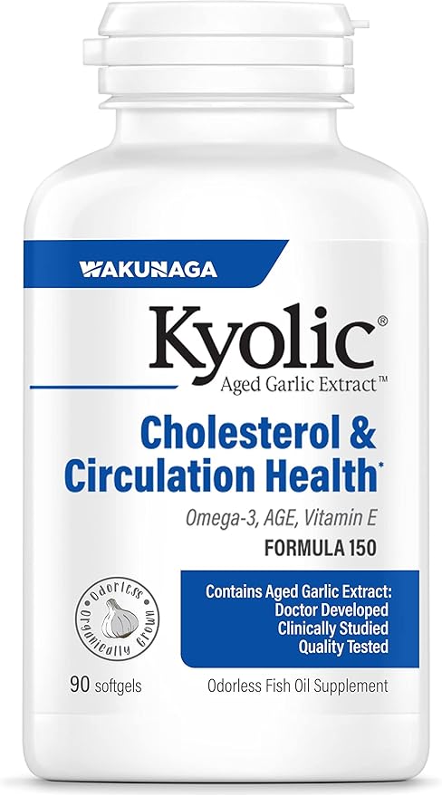 Kyolic Aged Garlic Extract Formula 150, Omega-3 90 90 Soft