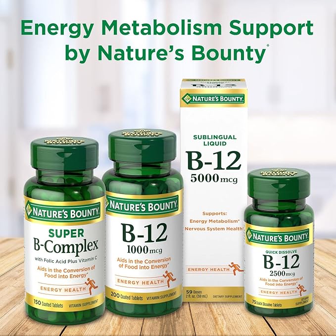 Nature's Bounty Vitamin B6, Supports Energy 100mg, Tablets, 100 Ct