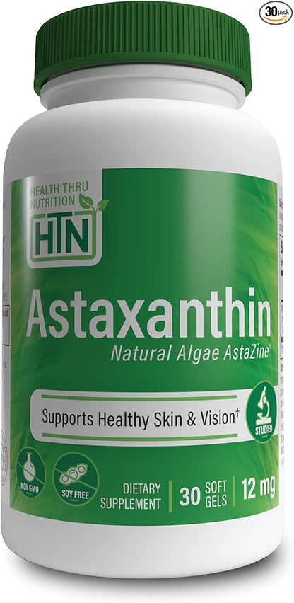 Health Thru Nutrition Astaxanthin Triple Strength 12mg 30 30 Softgels