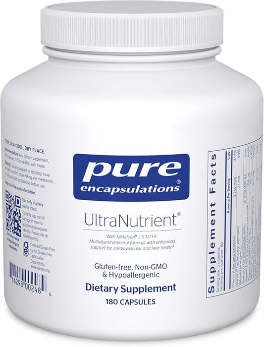 Pure Encapsulations UltraNutrient CoQ10 & 180 Capsules