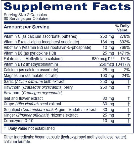 Vitanica CardioBlend, Cardiovascular Support, Vegan, 120 Capsules