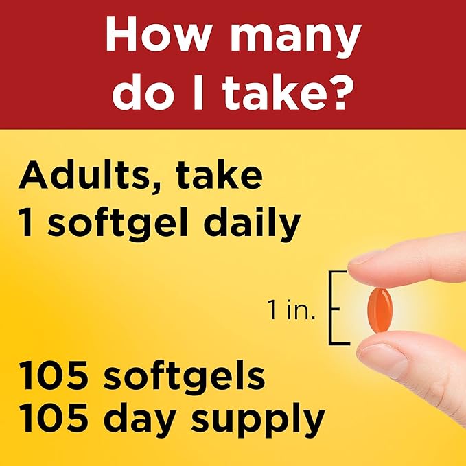 Nature Made CoQ10 200mg, Dietary Supplement 105 Softgels, 105 Day