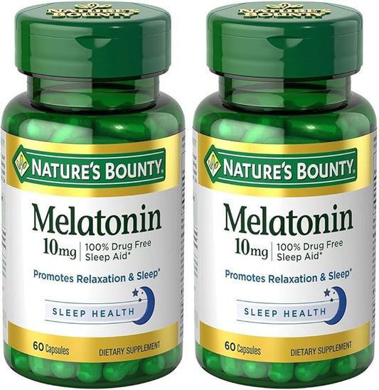 Melatonin 10 mg, 2 Bottles (60