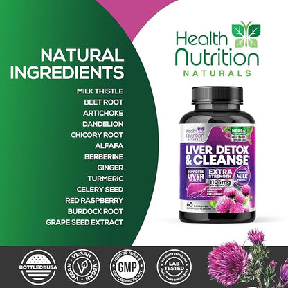 Gentle Liver Cleanse Detox & Repair Formula 60 Capsules