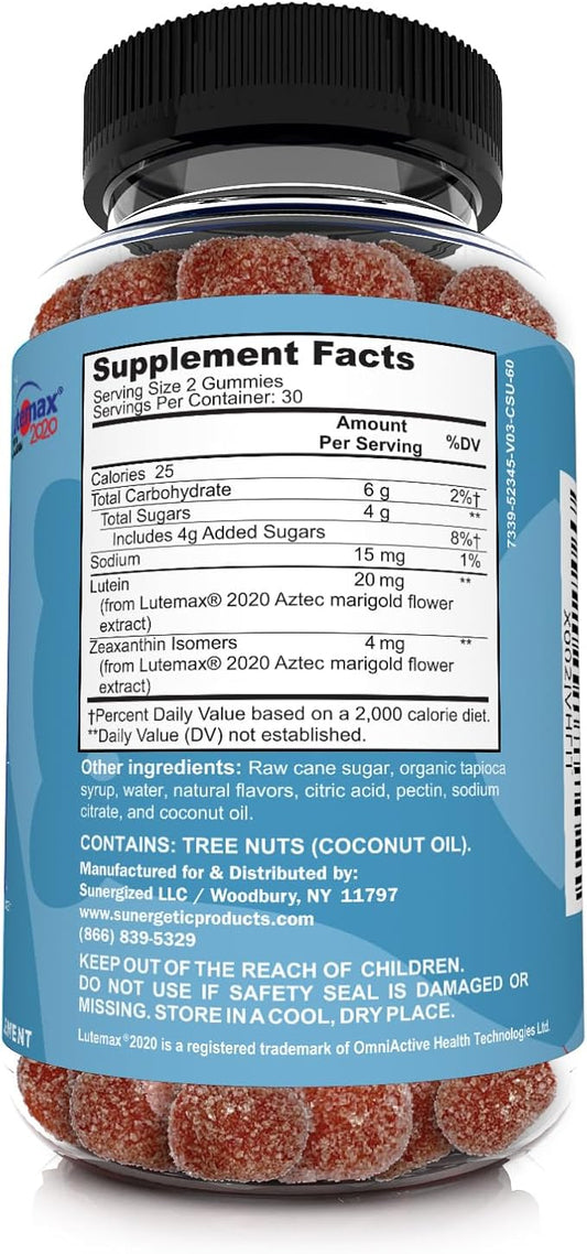 Premium Eye Support Gummies–Lutein Gummies 2020-60 Eye