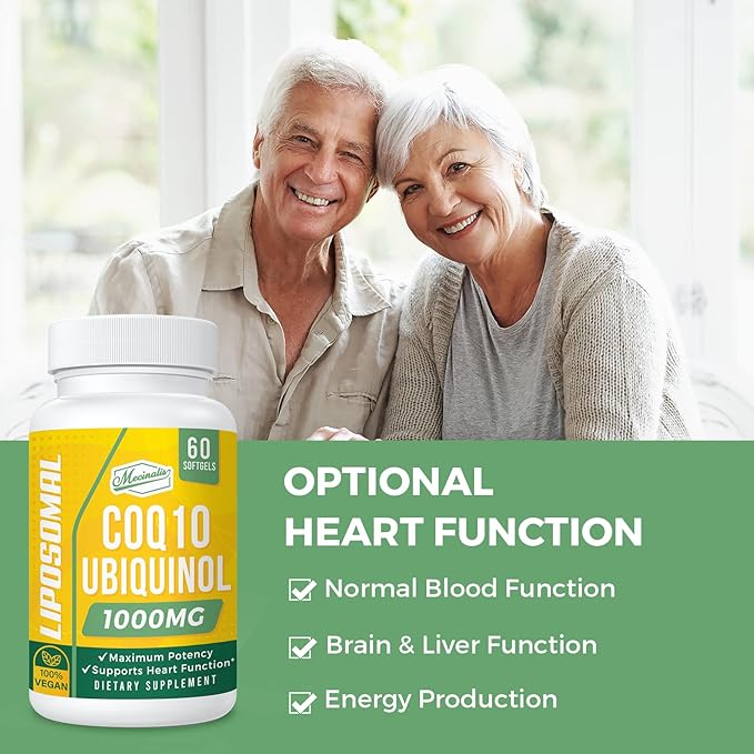 1000mg Liposomal CoQ10 Softgels CoQ10 Ubiquinol Q10 | 60 Softgels