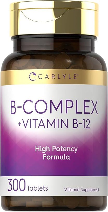 Carlyle B-Complex Vitamin with B12 300 Tablets