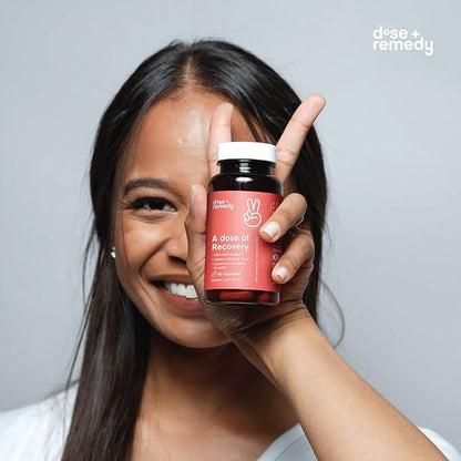 A dose of Recovery|Liver Detox | Made in USA | USDA | Hydration Support for Better Morning Recovery Asian Flush | Dihydromyricetin DHM, Quercetin, Vitamin B, Milk Thistle, Prickly Pear, | (45 Pills)