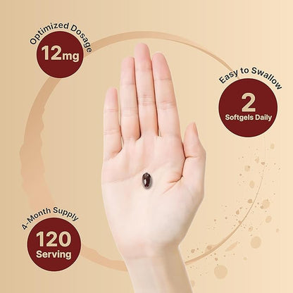 NatureBell Astaxanthin 12mg, 240 Softgels, Made 4 Month