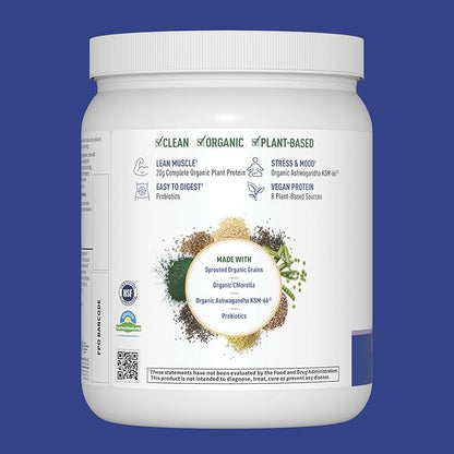 Garden of Life Functional Protein Stress Relief 20g Organic KSM-66, Vegan 14 Servings