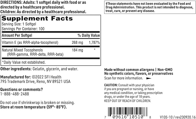 Klaire Labs Pure-E (100 Softgels)