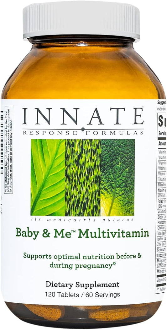 INNATE Response Formulas Baby & Me Multivitamin B12 and D3 - 120 Tablets (60 Servings)