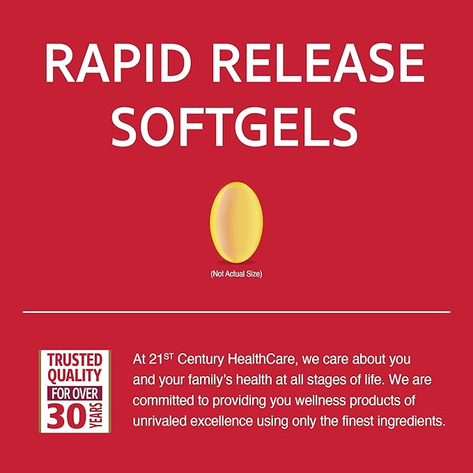 21st Century D3 2000 IU Softgels, 250 Count 2)