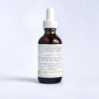 100% Baobab Oil Cold Pressed, Raw Organic Body Oil for Skin, Hair and Nail Repair. Pure Vitamin E Oil for Scars from Baobab Seeds for Skincare - 2 oz