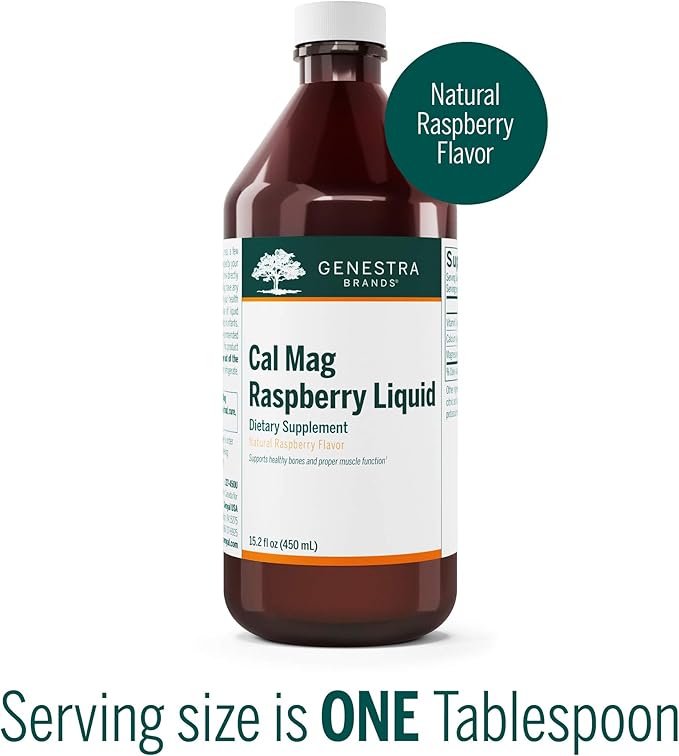 Genestra Brands Cal Mag Raspberry Liquid 15.2 fl.