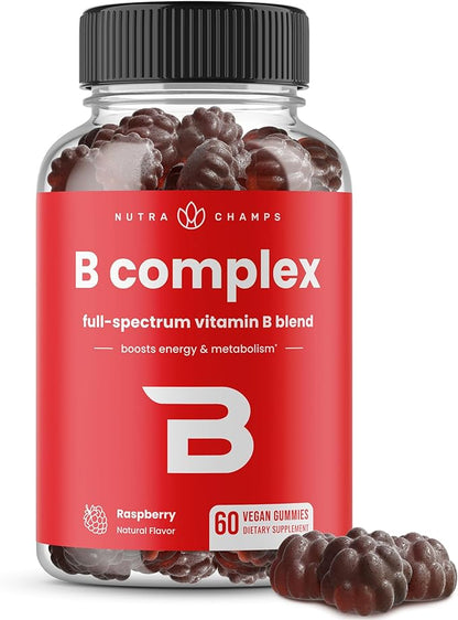 Vitamin B Complex Gummies B1, B2 B2 (Riboflavin), B3 (Niacin), B5, B6, B6, B7 B7 (Biotin), B9 (Folic B12