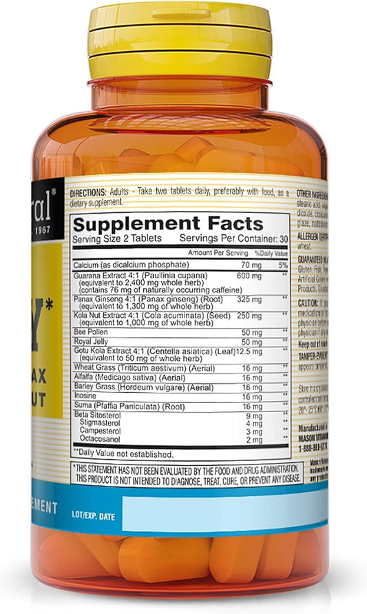 MASON NATURAL Super Energy, Made 30 Day