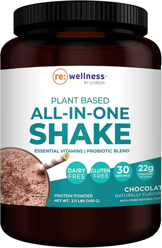 Chocolate Plant-Based All-in-One Shake 22g of (30 Servings, 3.11 lbs)