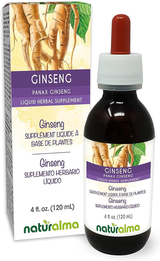 Naturalma Ginseng (Panax ginseng) root Alcohol-free Tincture 4 fl