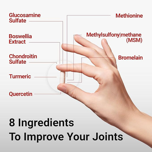 Joint Supplement with MSM Glucosamine Chondroitin 60 Capsules