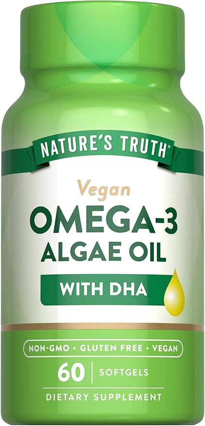 Nature's Truth Vegan Omega 3 Supplement 60 Softgels