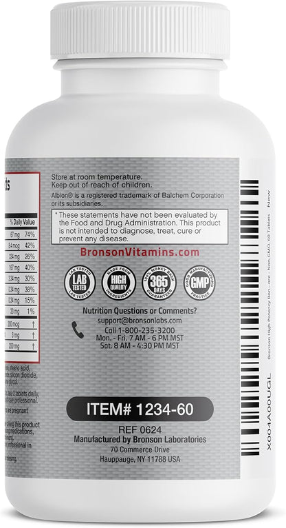 Bronson Bone Health & Strength Complex* 200 MCG K2 as MK7, Plus D3, and 60 Tablets