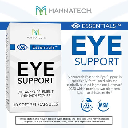 Mannatech Eye Care Supplement, Supports General 30 Softgels.