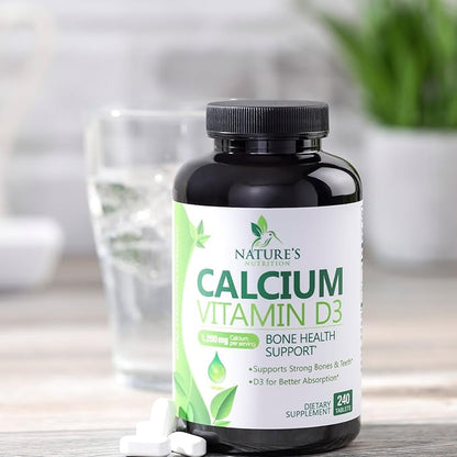 Calcium 1200 mg Plus Vitamin D3, 240 Tablets
