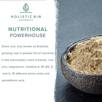 Suma Root Powder Pure Wild Harvested (50 grams)
