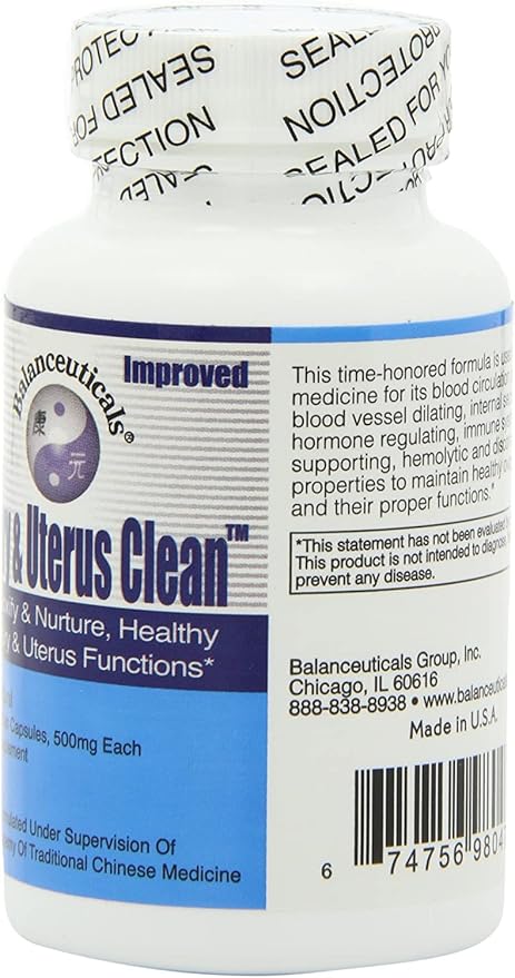 Ovary & Uterus Clean, 500 mg 60-Count Bottle 2)
