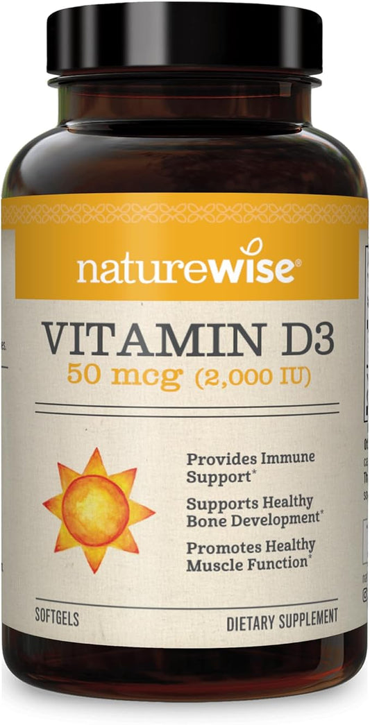 NatureWise Vitamin D3 2000iu 360 Count B12 1000mcg 1000mcg 60 60 Softgels