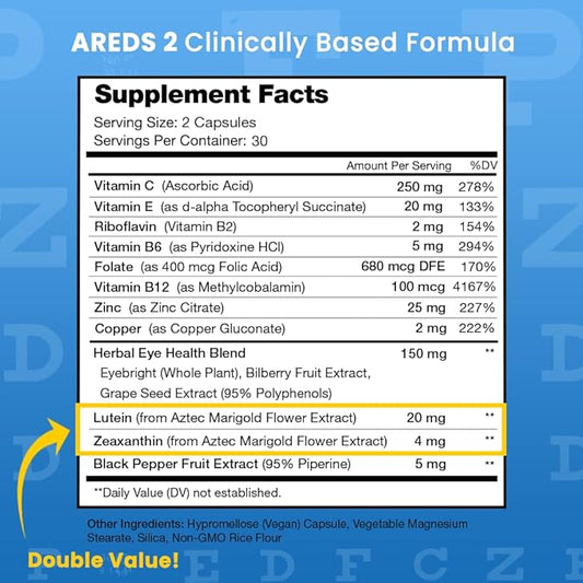 AREDS 2 Eye Support Vitamins 60 Capsules
