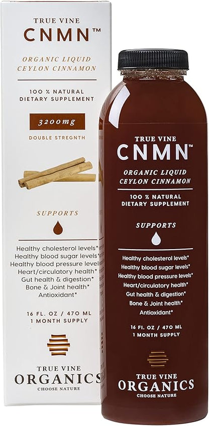 True Vine 3200mg Liquid Ceylon Cinnamon 100% Organic (16 fl