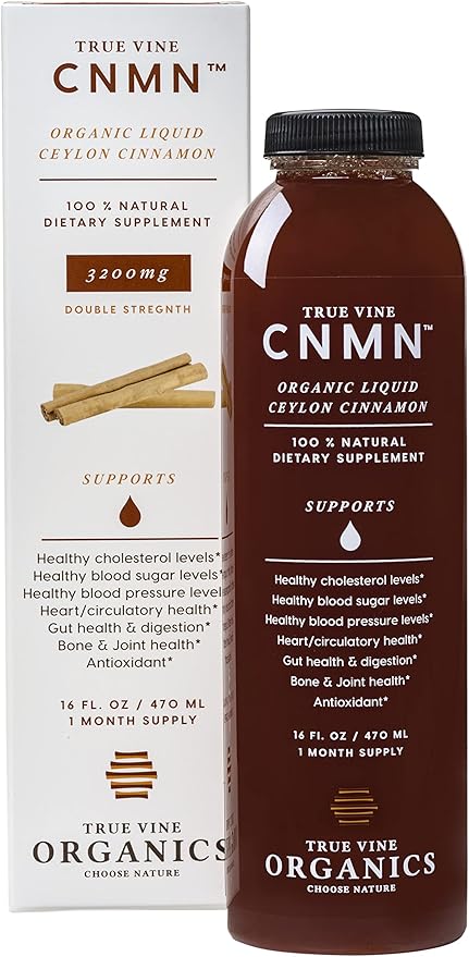 True Vine 3200mg Liquid Ceylon Cinnamon 100% Organic (16 fl