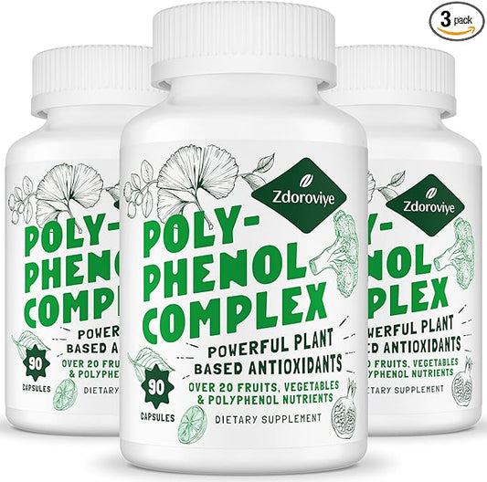 2250 MG Polyphenols Supplement Over 20 270 Capsules