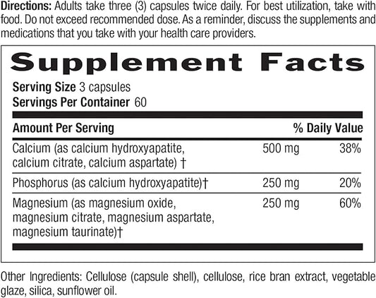 Country Life Target-Mins Calcium Magnesium Caps, 500mg: 250mg, 250mg, 180 180 Vegan