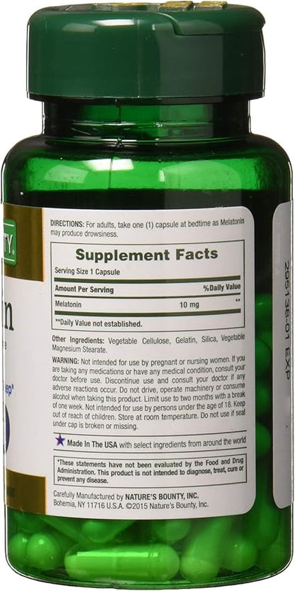 Nature's Bounty Maximum Strength Melatonin 10mg 60 CT 2)