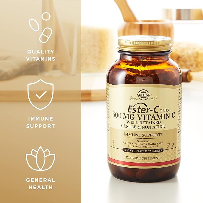 Solgar Ester-C Plus 500mg Vitamin C 250 Vegetable