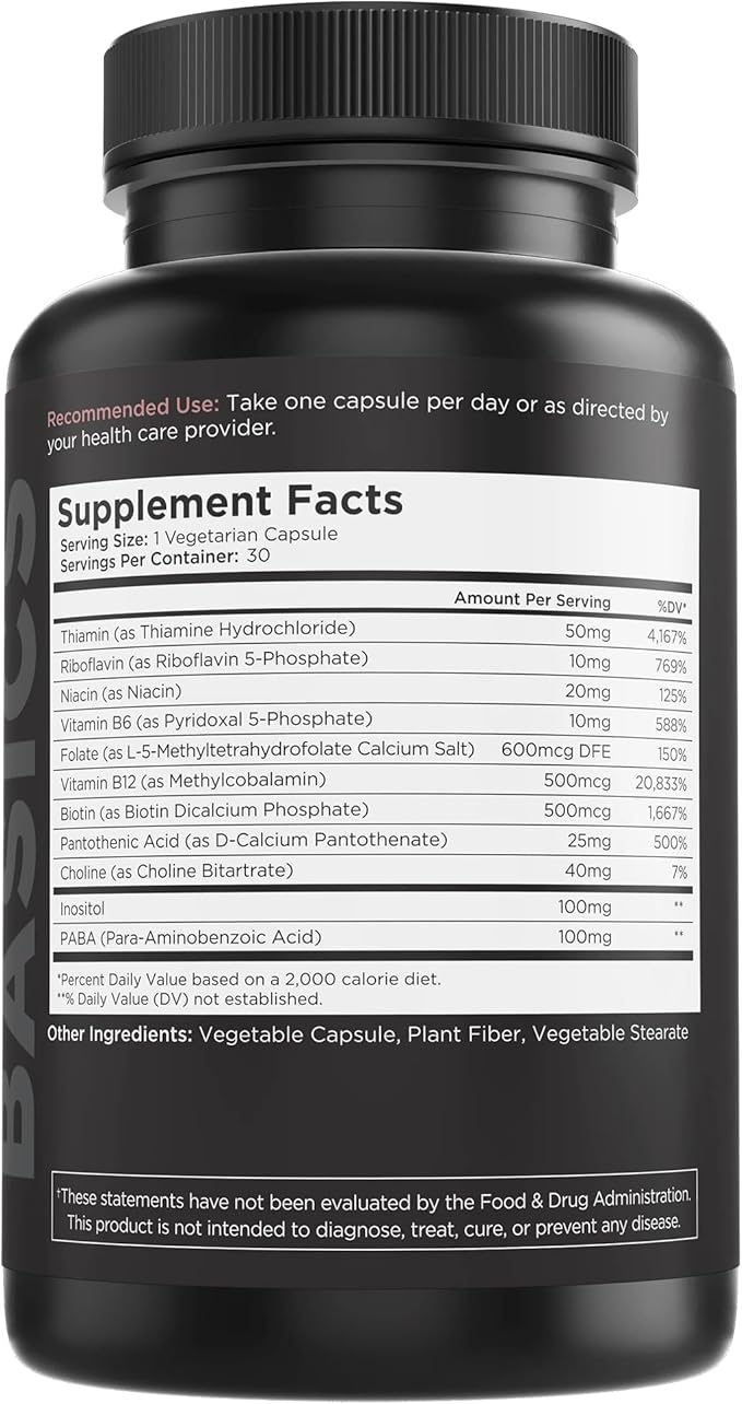 Livingood Daily Vitamin B Complex Capsules 30 Capsules