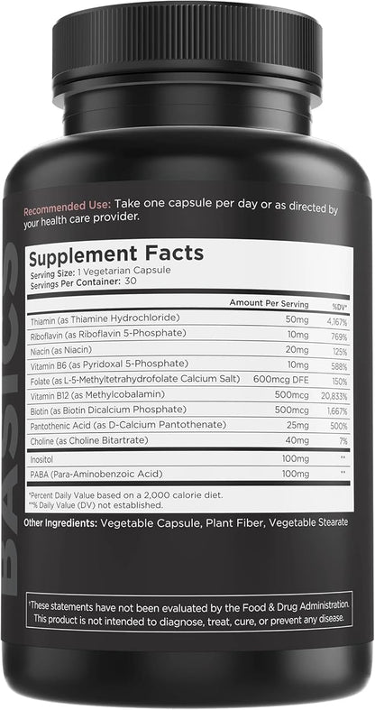Livingood Daily Vitamin B Complex Capsules 30 Capsules