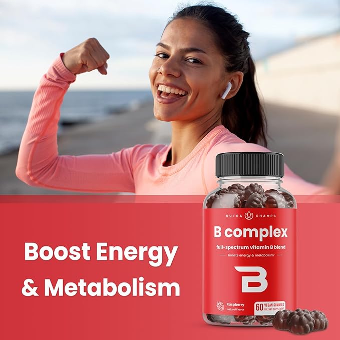 Vitamin B Complex Gummies B1, B2 B2 (Riboflavin), B3 (Niacin), B5, B6, B6, B7 B7 (Biotin), B9 (Folic B12