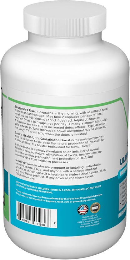 Ultra Glutathione Boost 790mg - 360 Veggie