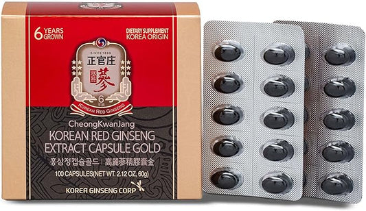 CheongKwanJang Korean Red Ginseng Extract Capsules 100 Capsules
